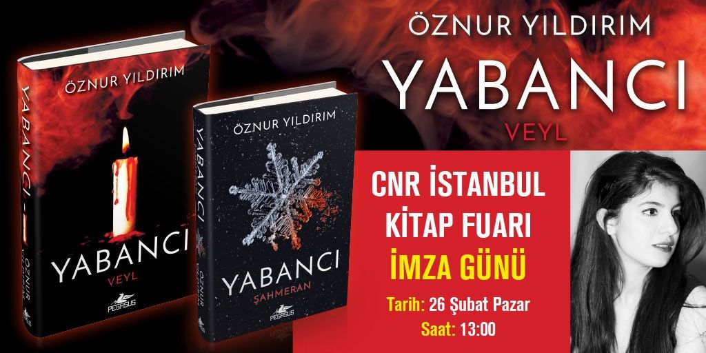 #İmzaGünü

Öznur Yıldırım, 26 Şubat Pazar günü İstanbul #CnrKitapFuarı'nda okurlarıyla buluşuyor.

Saat: 13:00
Yer: Cnr Fuar Merkezi
