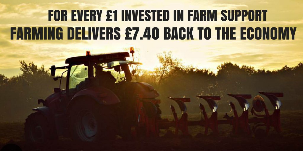 BREAKING NEWS from #NFU17:  Farming's 7:1 return on investment revealed nfuonline.com/news/latest-ne…
