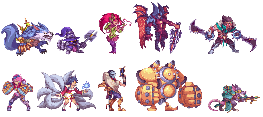 Again some tremendous #lol champions #pixelart by <a href="/Orkimides/">Alberto Hernández</a> (2017)
<a href="/LeagueOfLegends/">League of Legends</a> <a href="/moobeat/">moobeat</a> <a href="/loleu/">LoL UKN</a>
orkimides.deviantart.com/art/Champions-…