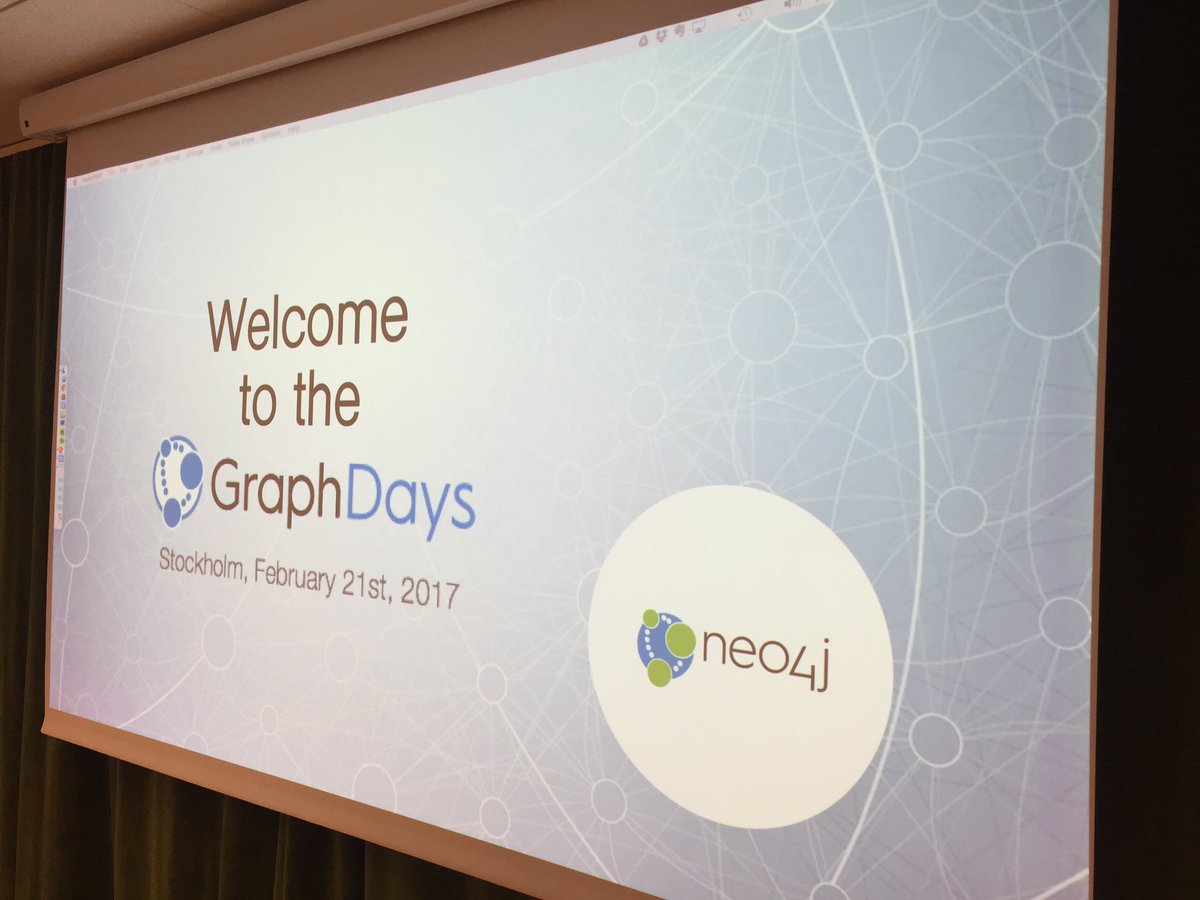 neo4j's tweet image. Welcome #graphday #Stockholm