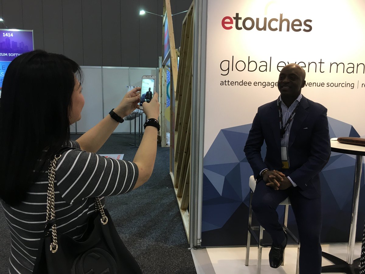 CEO <a href="/onichukwu/">Oni Chukwu</a> photographed by <a href="/TTG_Asia/">TTG Asia</a> at #AIME25 as he talks about the launch of our #venuesourcing solution in APAC!