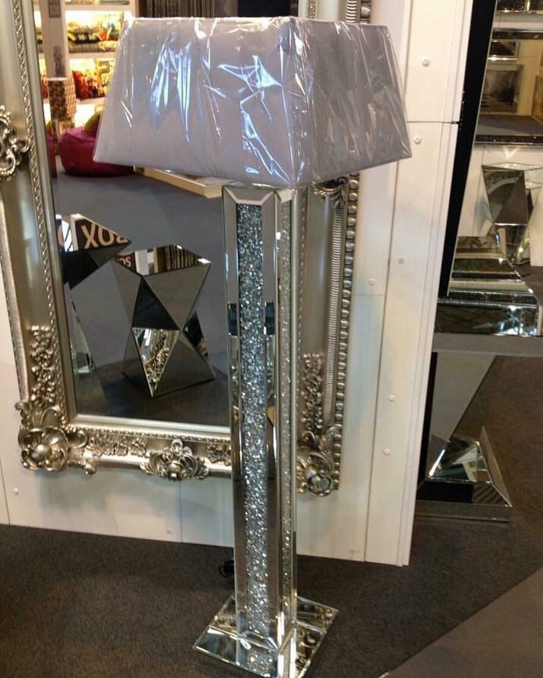 Home Of Bling On Twitter Milano Mirror Floor Lamp Inlaid With