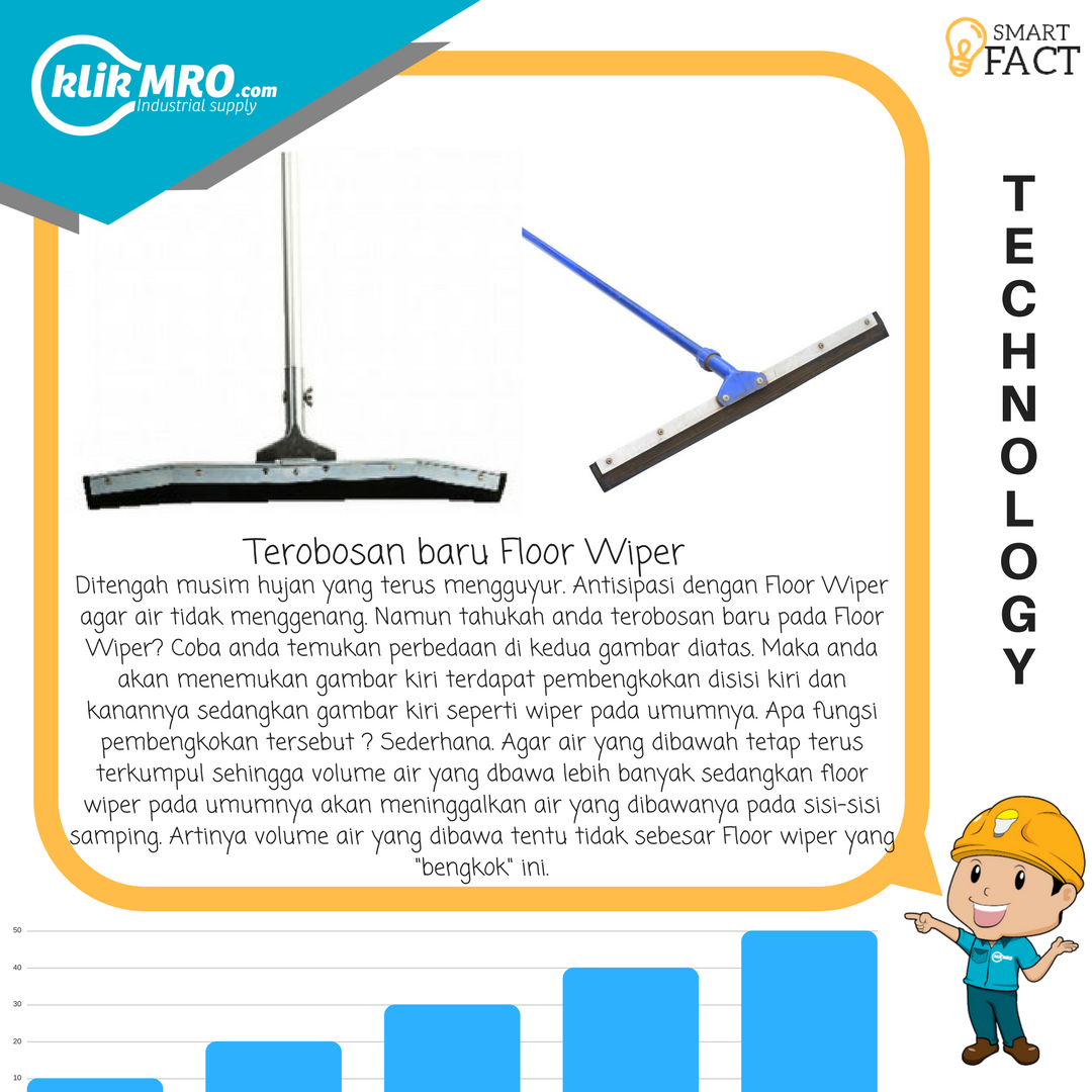 klikmro's tweet photo. #SmartFact dari KlikMRO!
Terobosan Floor Wiper.
Apa yang membdekan Floor Wiper biasanya ? Yuk Simak!
#TechnoLounge #Ecommerce #b2b https://t.co/GCSCsupavP