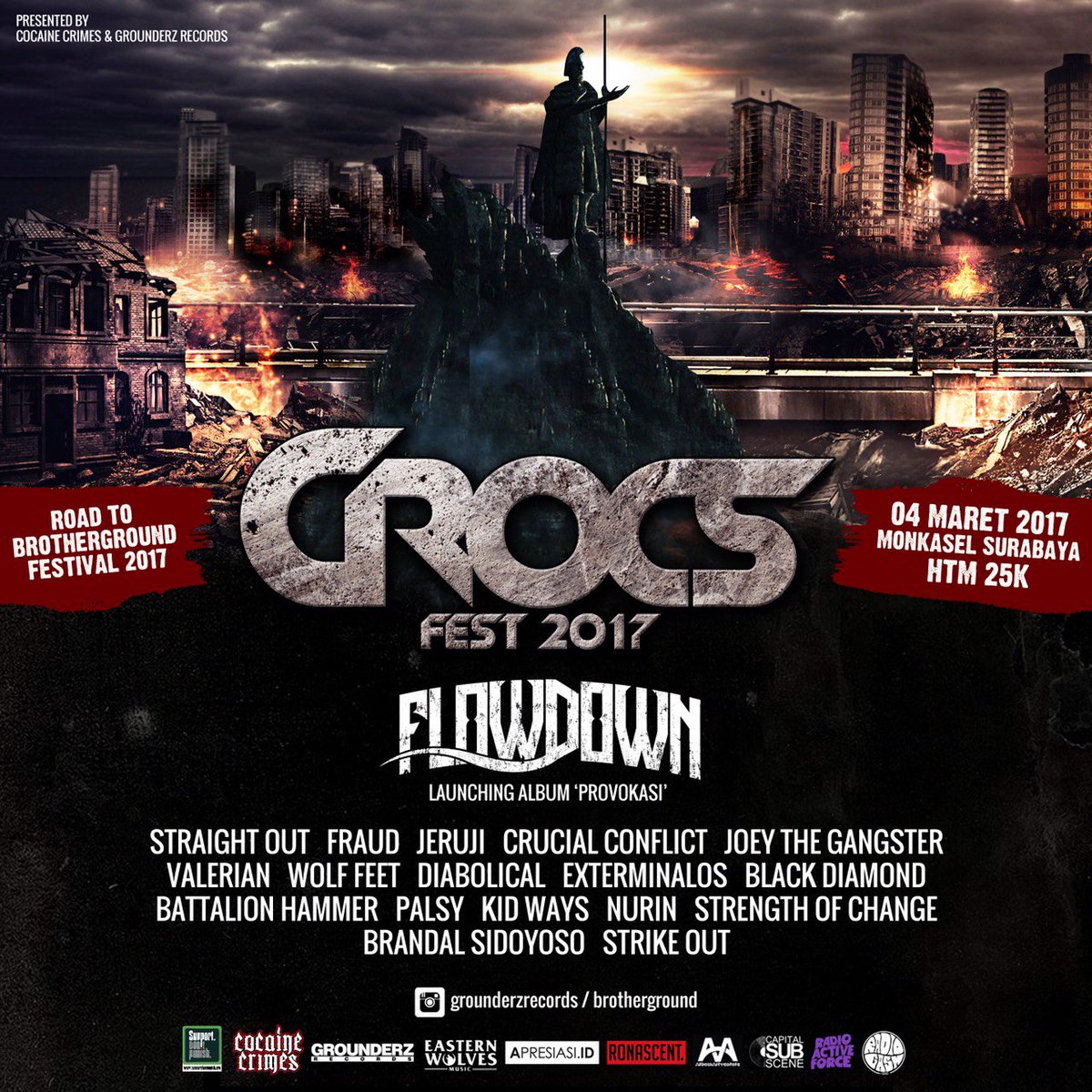 CROCS FEST 4MARET2017 AT MONKASEL SURABAYA cc: <a href="/COCAINECRIMES/">COCAINE&CRIMES</a>
