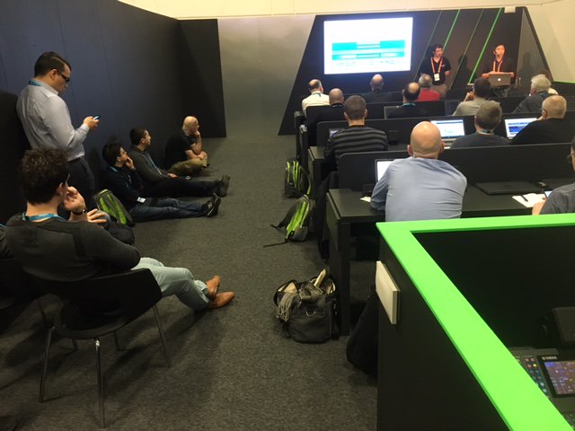 Edm1Murphy's tweet photo. SRO for Josh Peters' session on WAN Automation Engine API at #CLEUR #DevNet. https://t.co/RnAsgZhuEi