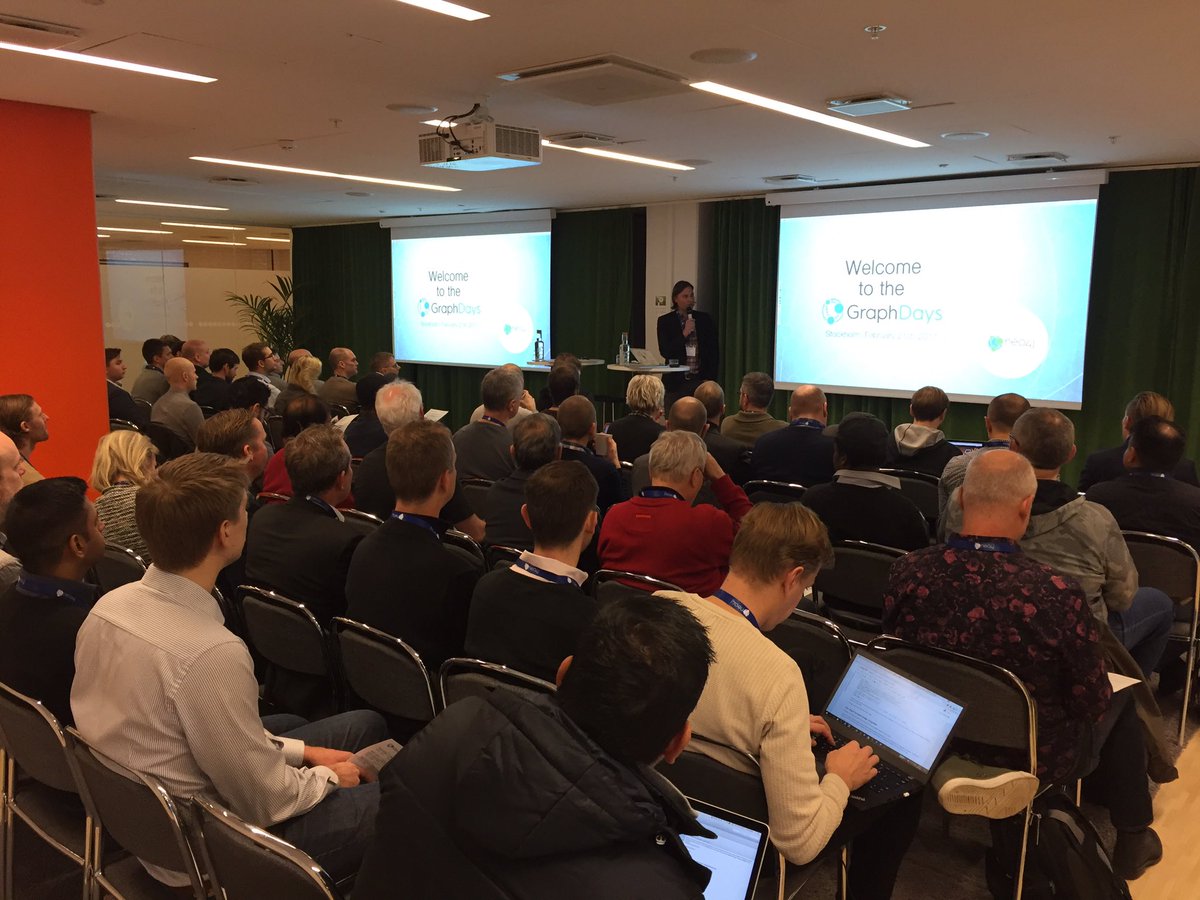 neo4j's tweet image. Kicking off #graphday #stockholm