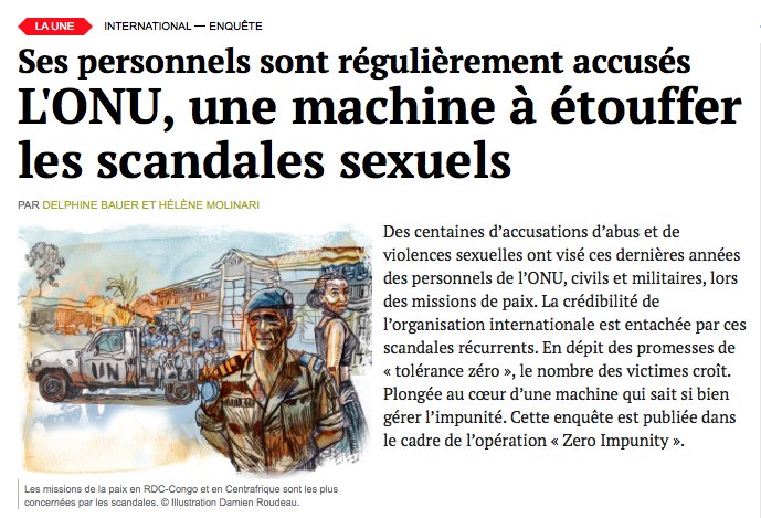 L'ONU face à l'impunité des violences sexuelles en conflit armé <a href="/zero_impunity/">ZERO IMPUNITY</a> <a href="/Youpress/">Collectif Youpress</a> <a href="/mediapart/">Mediapart</a> @HlneMolinari mediapart.fr/journal/intern…
