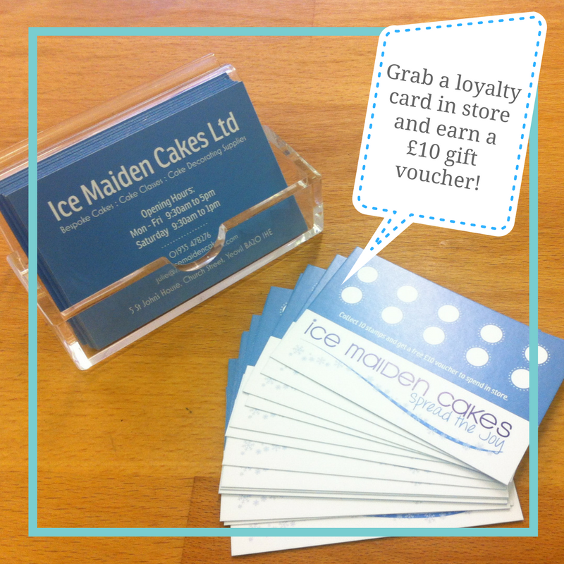 We now have a loyalty scheme - pick up a card in store &amp; collect a stamp for every £10 you spend.  Fill up your card &amp; get a £10 voucher!