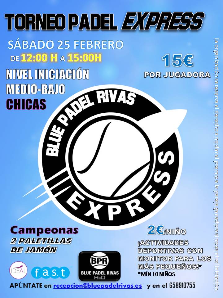 torneospadel's tweet photo. Torneo de #Pádel Express Femenino- nivel iniciación- medio bajo @bluepadelrivas Rivas Vaciamadrid - #Madrid 
https://t.co/vfixE82Keo https://t.co/bF8LmPKVIK
