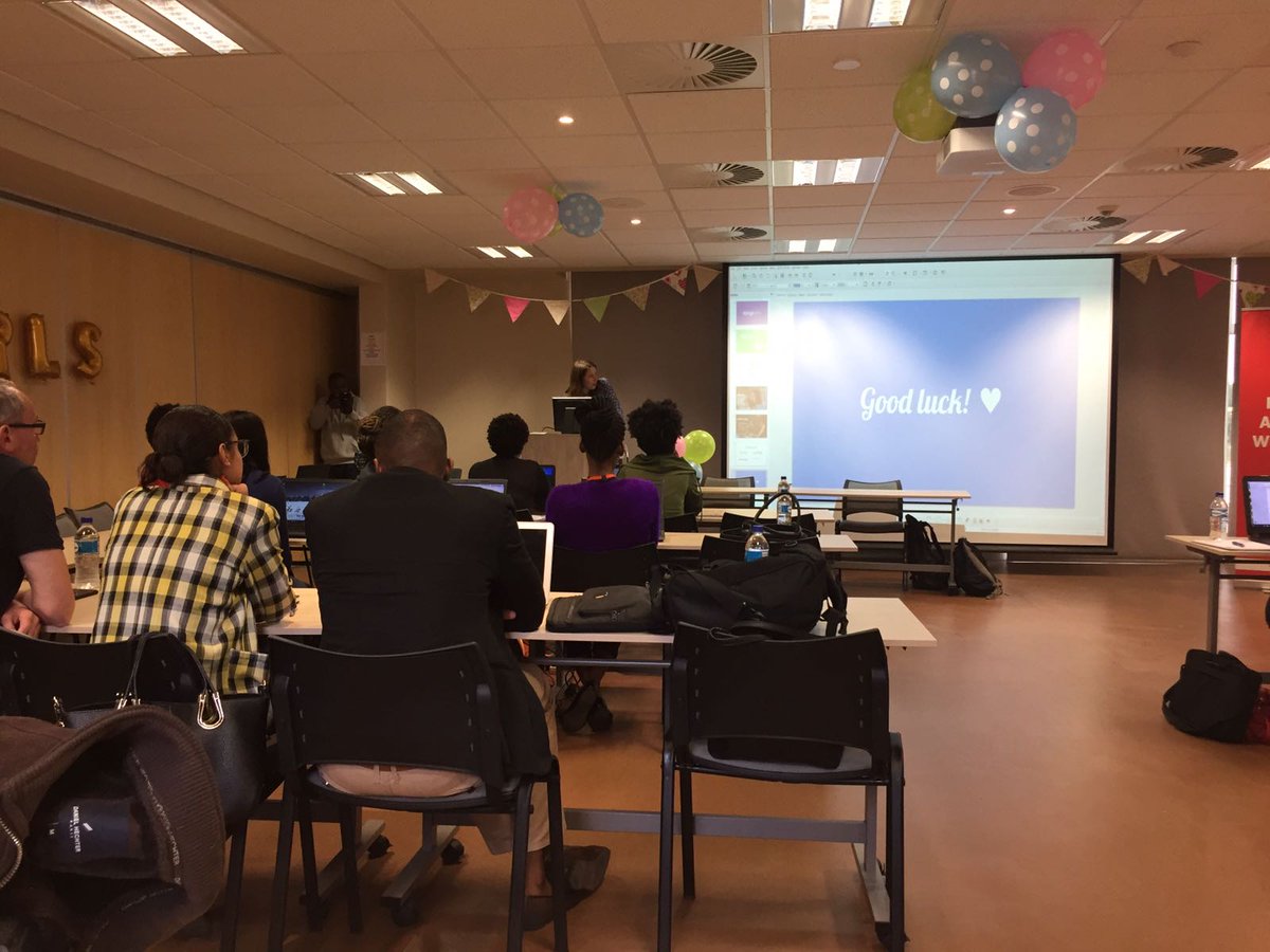 DjangoGirlsWIN's tweet photo. Our dear @helenst as she gives the opening speech to kick off our workshop. #HappyCoding #DreamCodeCreate #YouGoGurls ✨💃👏 https://t.co/QCCNfBge49