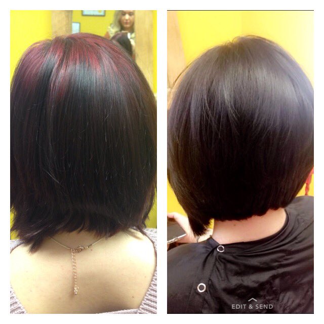 BrandNewYou3's tweet photo. Colour Correction.. no filter .. hair of the day.. from patchy red/ black hair to a glossy even finish! #haircut #haircolor #stroud https://t.co/ccMBNPe10G