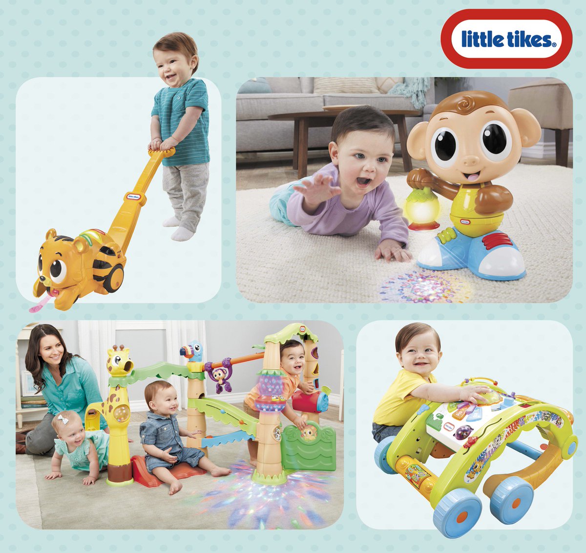 Superleuke <a href="/LittleTikes/">Little Tikes</a> items voor de allerkleinsten, uit de Light 'n Go-serie. #bijonsverkrijgbaar