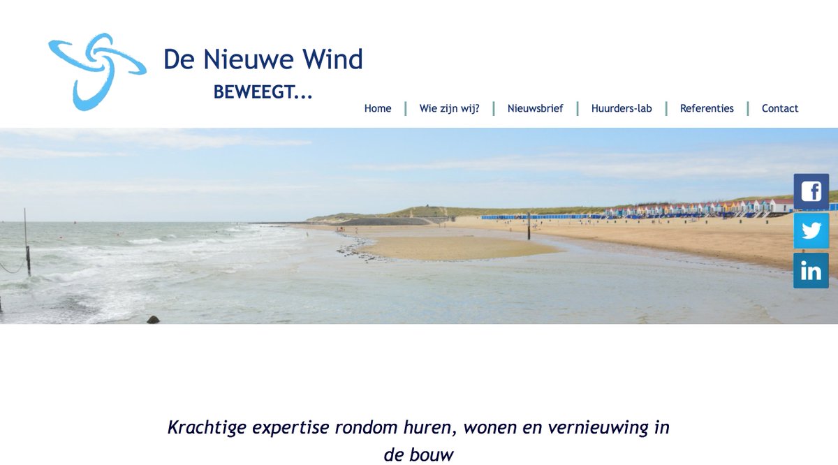 Met trots presenteren we onze nieuwe website denieuwewind.nl