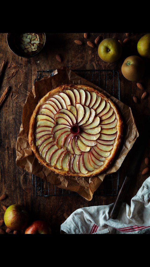 Cosy up with a French apple tart with crisp British apples. Great day styling with food photographer <a href="/keith_davies/">Keith Davies</a>