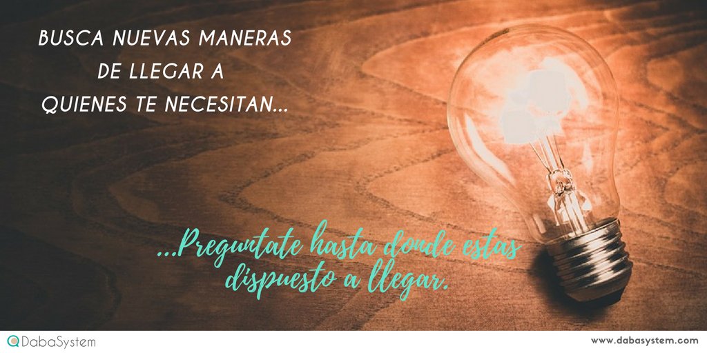 DabaSystem's tweet photo. 💡🤓Aprovecha el buen dia que hace hoy, utiliza todos los recursos a tu dispocision para optimizar tu empresa!!💡🤓
#Dabasystem #motivacion https://t.co/ctW9eudofr