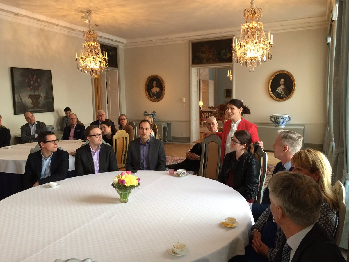 AndersAhnlid's tweet photo. Lars Midttun @IKEASuomi at well attended business breakfast @SveAmbFI - thanks f good discussion, incl on importance of #CSR. @TeamSwedenSE https://t.co/WwjuPKV1QY