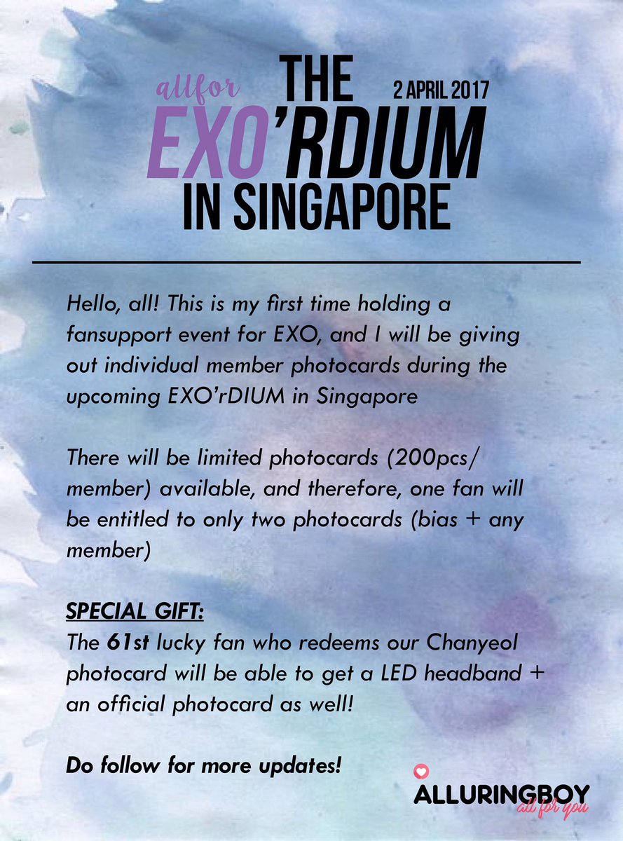 pcye0luv's tweet photo. THE
EXO'rDIUM
IN SINGAPORE

All for EXO fansupport
More details below! 

#EXOrDIUMinSG https://t.co/E6m2sHc2n8