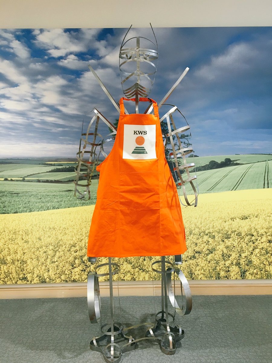 KWSUKLtd's tweet photo. Lili's back and is getting ready for #Cereals2017 with our brand new aprons!! #113DaysToGo https://t.co/c8SxqAn9UF