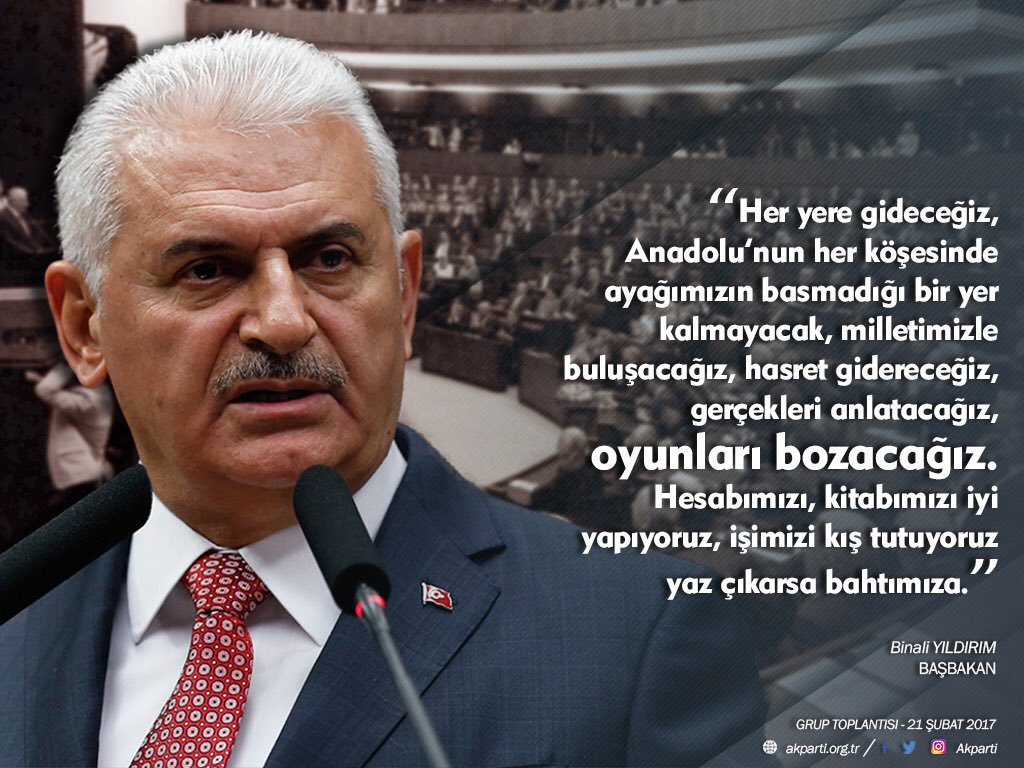 "Anadolu’nun her köşesinde ayağımızın basmadığı bir yer kalmayacak, milletimizle buluşacağız, gerçekleri anlatacağız, oyunları bozacağız."
