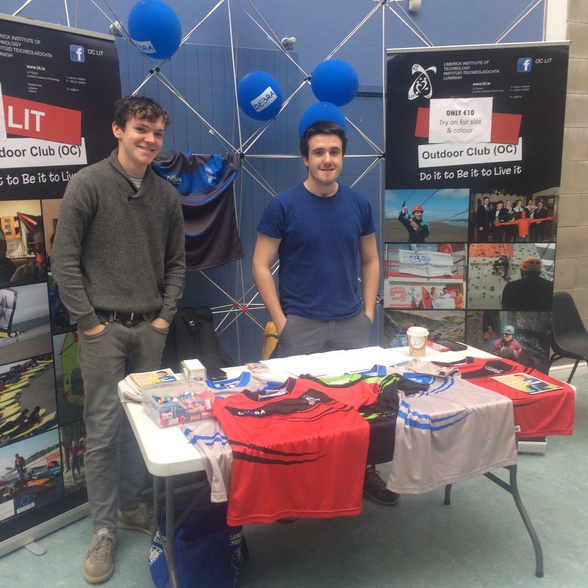 TUS_Midwest's tweet photo. Outdoor club tshirts on sale from 12-2pm Monday - Thursday on our Moylish Campus. Tshirts just €10 with a range of colours &amp; sizes available https://t.co/WcFsgViqwk
