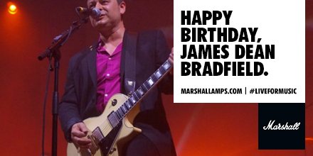 Happy birthday to Manic Street Preachers frontman, James Dean Bradfield 