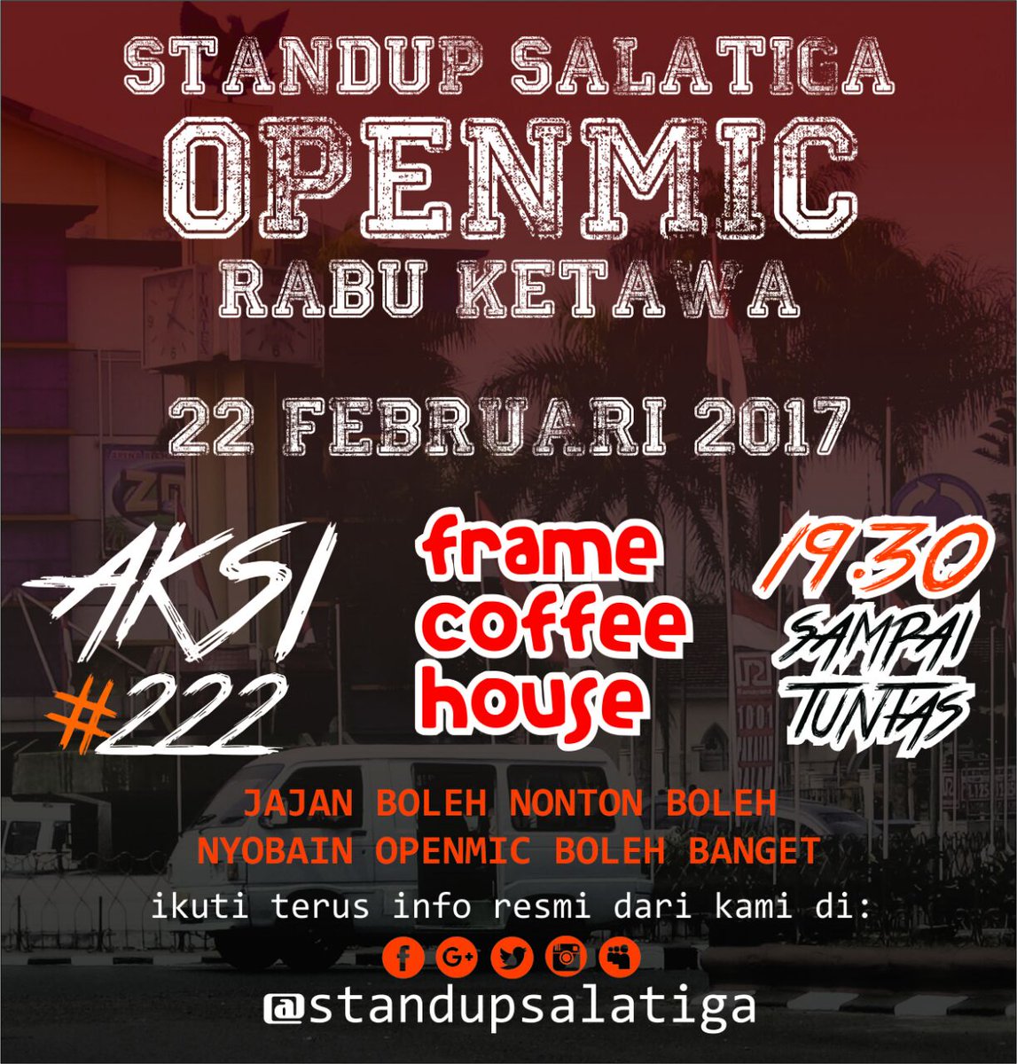 hay gaes jangan lupa kita openmic #RAbuKETawa di <a href="/frame_coffee/">Frame Coffeehouse</a> besok malam yakk..