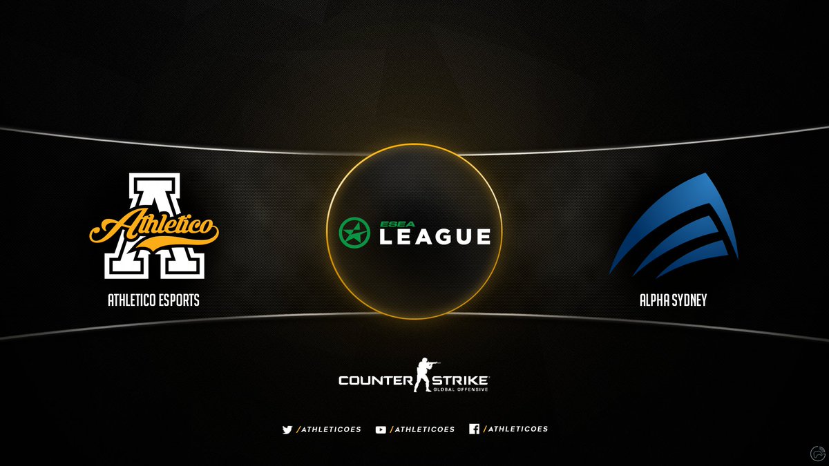 AthleticoES's tweet photo. [#CSGOMAIN] 10:00PM tonight the boys take on @alpha_sydneygg in @ESEA! Match details: https://t.co/NLdj7qqrRk https://t.co/elhPS0uwOF