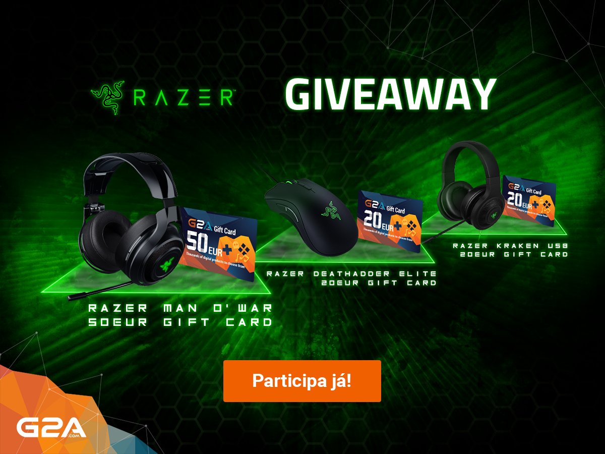 G2A_ES's tweet photo. ¡Comenzamos un gran SORTEO con @Razer! ¡La oportunidad de ganar un Razer Man O'War, y mucho más!

¡PARTICIPA! 🐍 https://t.co/KvDLI9w6yI 🐍 https://t.co/Zc8MWB0cO9