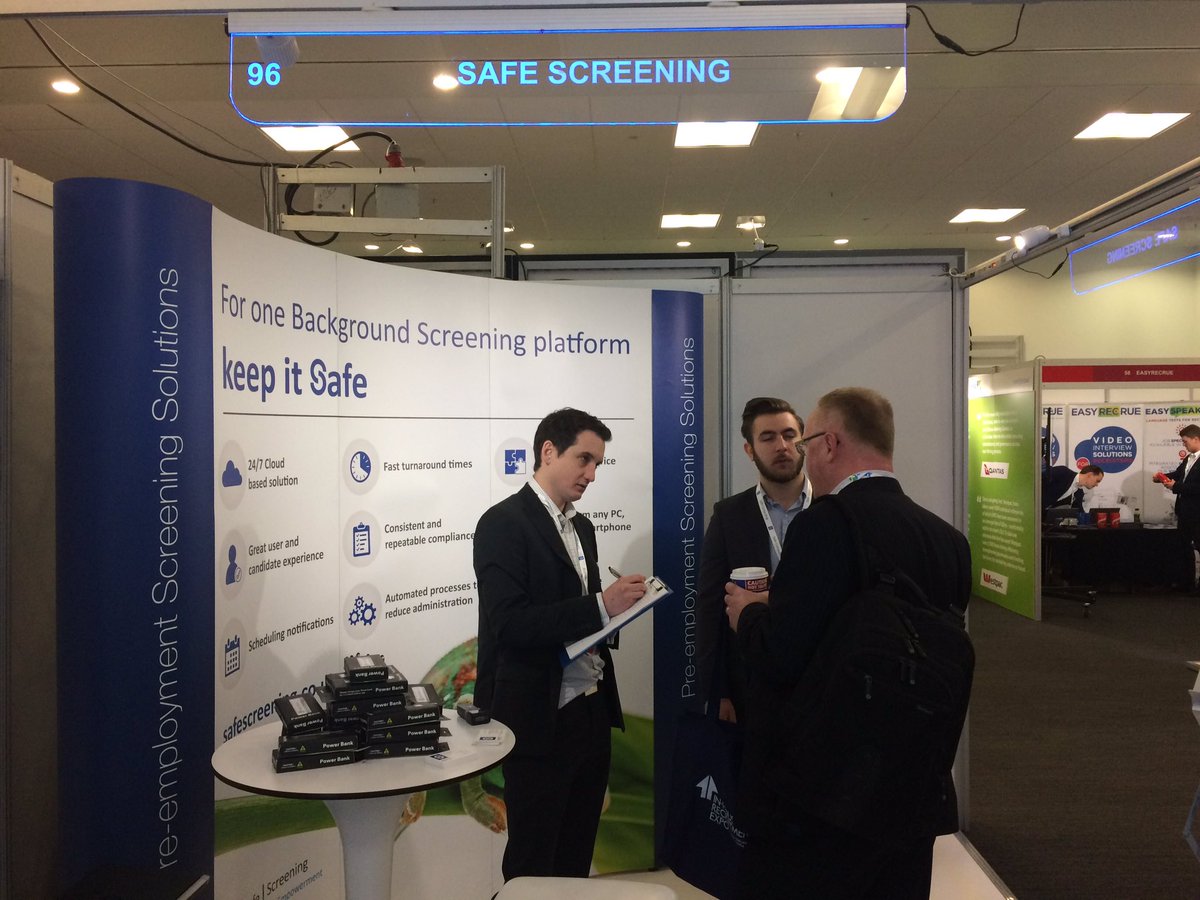 SafeComputingUK's tweet image. Come and visit the Safe Screening Stand (No.96) at In House Recruitment Expo 2017 #IHRE17 #recruitment #hr