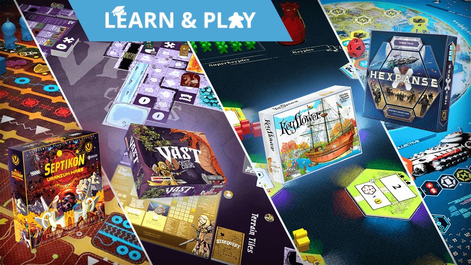 TabletopiaGames's tweet photo. Four board games to learn and play online this week with us, including a demo of Hexpanse with an author! https://t.co/VNIickLCBW https://t.co/8qBk6YL1hQ