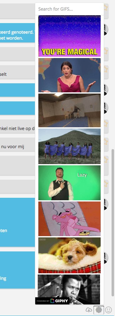 VAIOXportal's tweet photo. Alweer een nieuwe feature! Vanaf nu kan je ook GIFs toevoegen aan je chatberichten in Vaiox. Leuk! #IrisCall #VAIOX #features https://t.co/CYEpXMiBcc