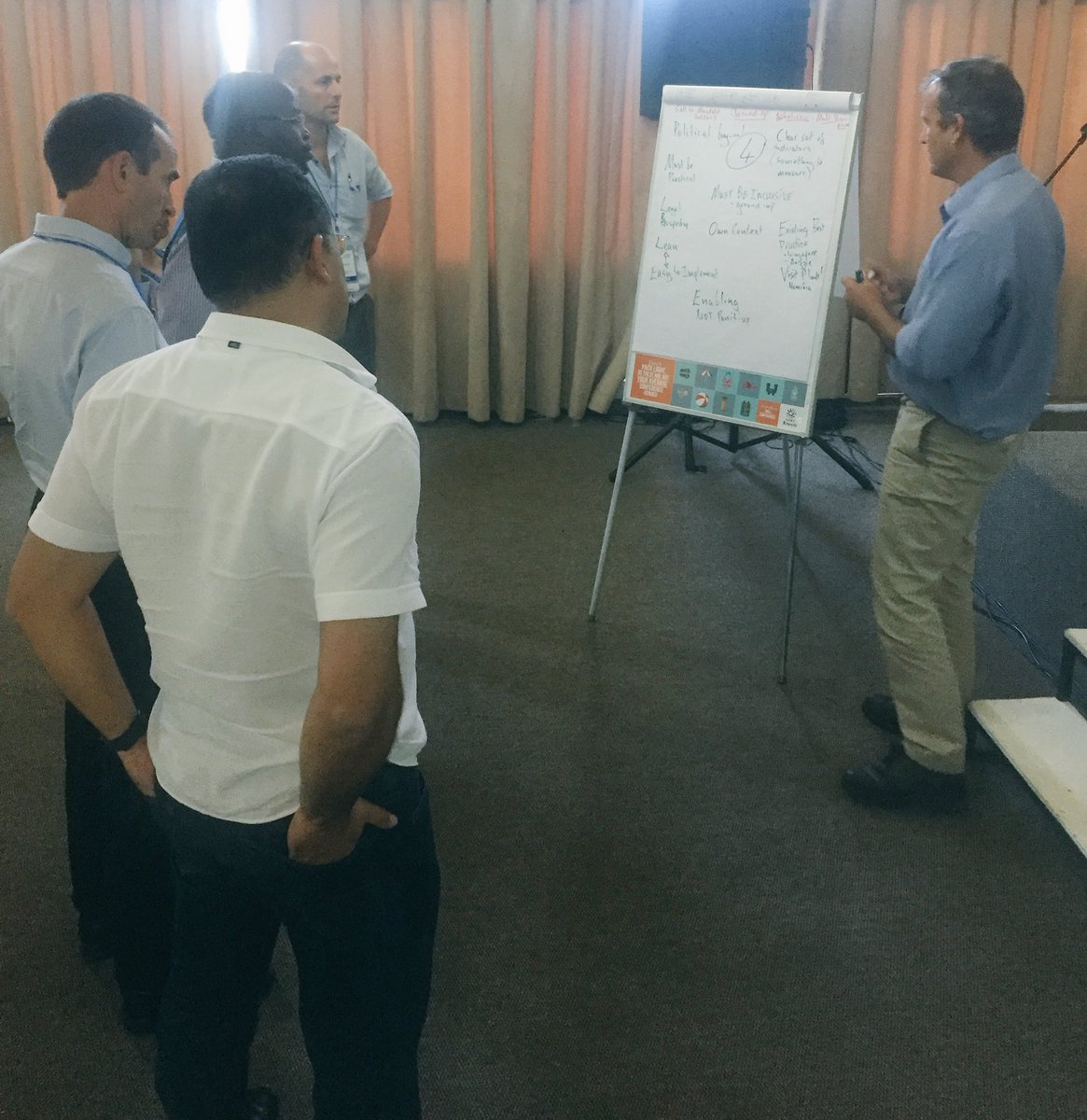 WCGovEADP's tweet photo. Quick brainstorming sesh on how best to decrease the yuck factor associated with direct water reuse #SSIS2017 https://t.co/r3cMhx62rp