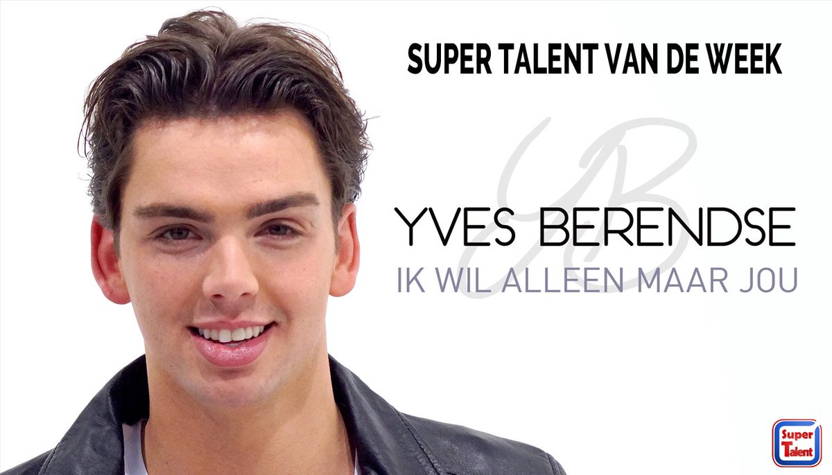 Ja! <a href="/yvesberendse/">Yves Berendse</a> is het nieuwe Super Talent van de Week! Check hier het interview met hem: hitsnl-nieuws.nl/yves-berendse-… @DinoMusic_NL