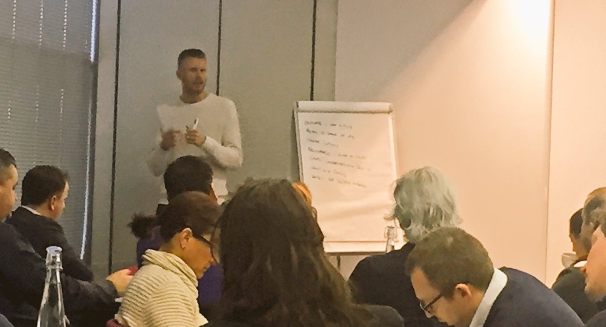 GrowthBuilderUK's tweet photo. The fab @chrisshaw171, one of our #GrowthBuilder tutors, talking about what makes a great #strategy. #scaleup #growth #Entrepreneurship https://t.co/vmhBl5HU78