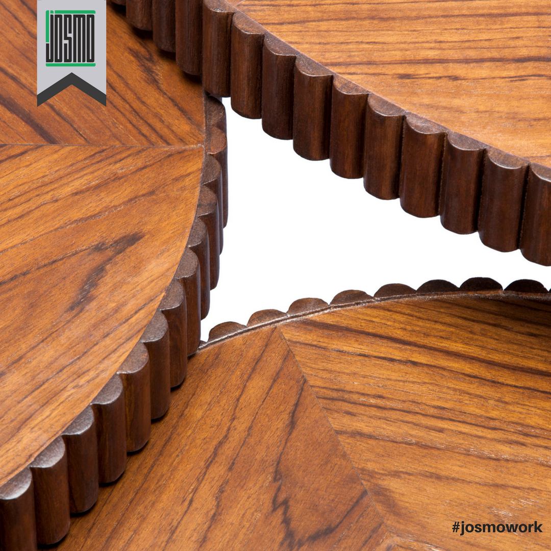 josmostudio's tweet photo. Unique detail of the diamond veneer pattern. Here's a close up of Piano Round Table. #DesignStudio #Furniture #Craft #Mumbai #JosmoStudio https://t.co/EMTh3hr6ii