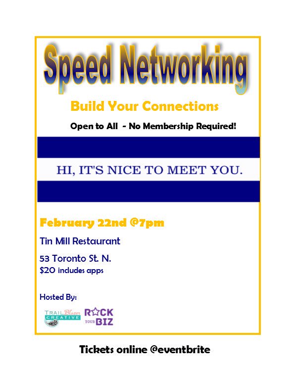Build Your Connections! Speed #Networking is happening this Thursday at Tin Mill. Learn more here: bit.ly/2kVpXiR