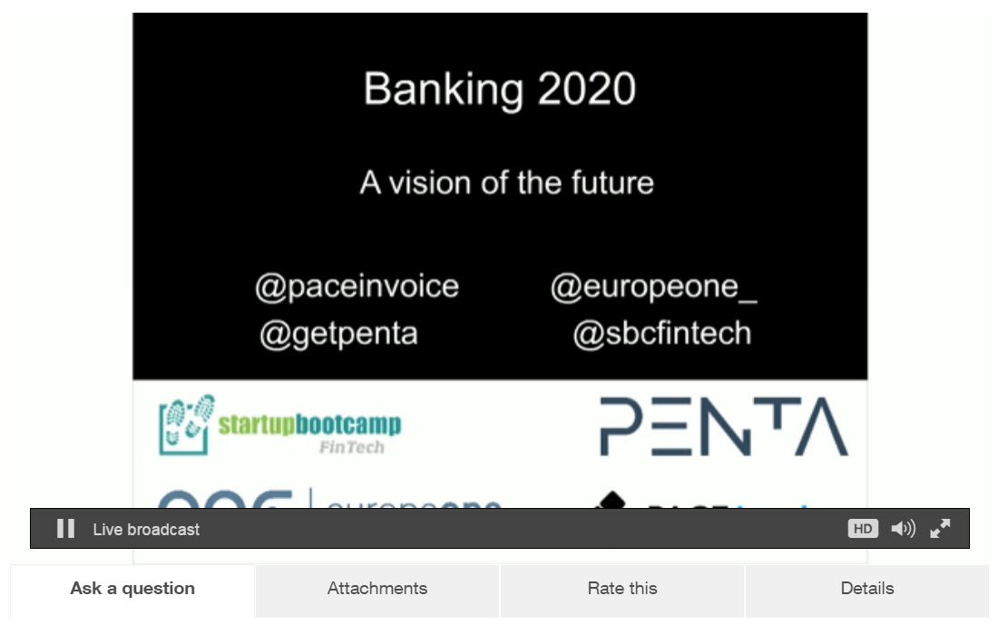 godotyourself's tweet photo. We’re LIVE now with CEO Philipp Buschmann @sbcFinTech @f_lorca @getpenta &amp; @PACEInvoice JOIN US to discuss #fintech https://t.co/Hl3v8rALJ0 https://t.co/VNQF8FpUND