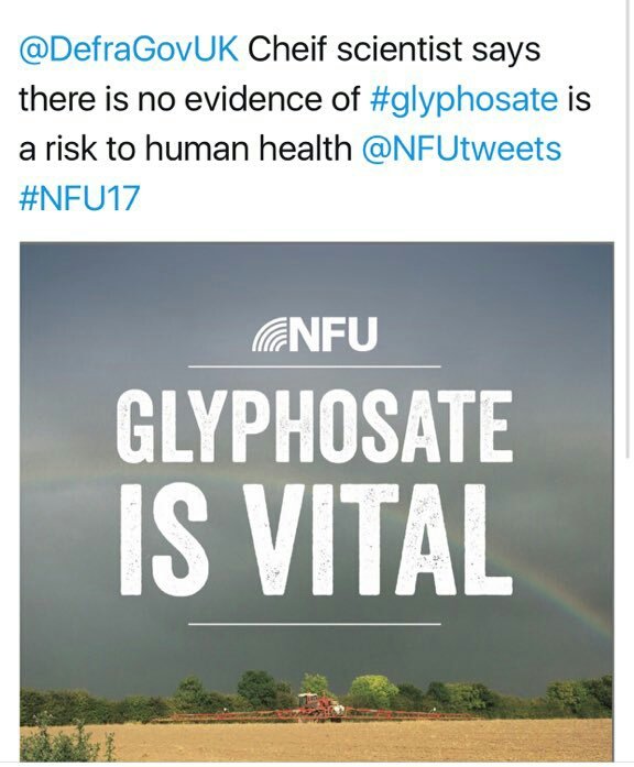 Need to hit the favour and retweet buttons #glyphosateisvital
