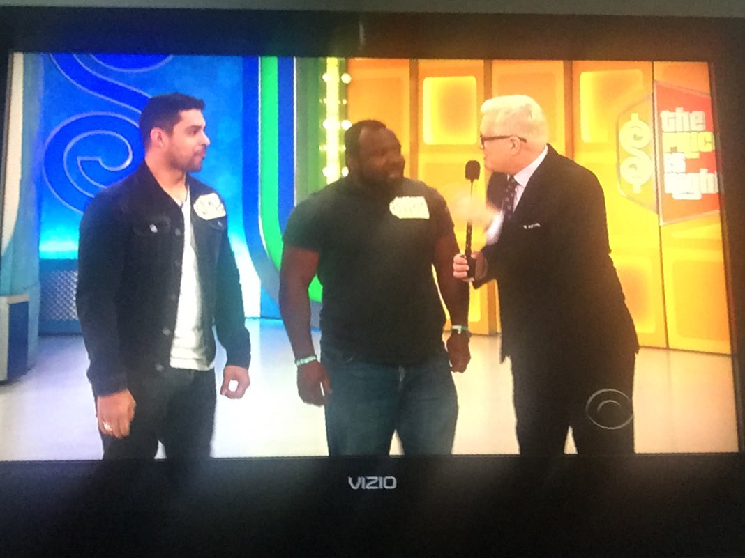 Kris Barnes (@kris_barnes7) on Twitter photo Former Bison Football player Teddy Luke on <a href="/PriceIsRight/">The Price Is Right</a> with <a href="/WValderrama/">Wilmer Valderrama</a> this morning. <a href="/HardingSports/">Harding Sports</a> Former Bison Football player Teddy Luke on <a href="/PriceIsRight/">The Price Is Right</a> with <a href="/WValderrama/">Wilmer Valderrama</a> this morning. <a href="/HardingSports/">Harding Sports</a>