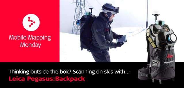 MarkConcannon3's tweet photo. Thinking outside the box? Scanning on skis, on a scooter and on a Segway with the Leica #Pegasus:Backpack. https://t.co/bnlV4yYOAs https://t.co/zzKiypBxjQ