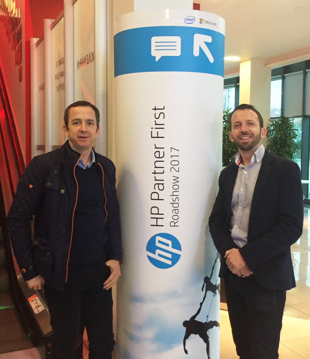 StackedIreland's tweet photo. Pat and Paul from our team are in London at the HP Partner First Roadshow 2017! #HPPrint https://t.co/JFLgqpvZHu