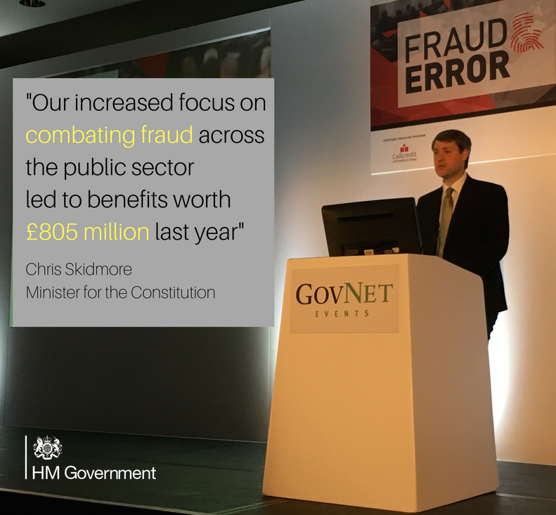 cabinetofficeuk's tweet photo. "Fighting the injustice of those who abuse public finances is everyone’s business" - @cskidmoremp speaking @GovNetUK https://t.co/oJqhOPNqMO https://t.co/vUvReKCjZW