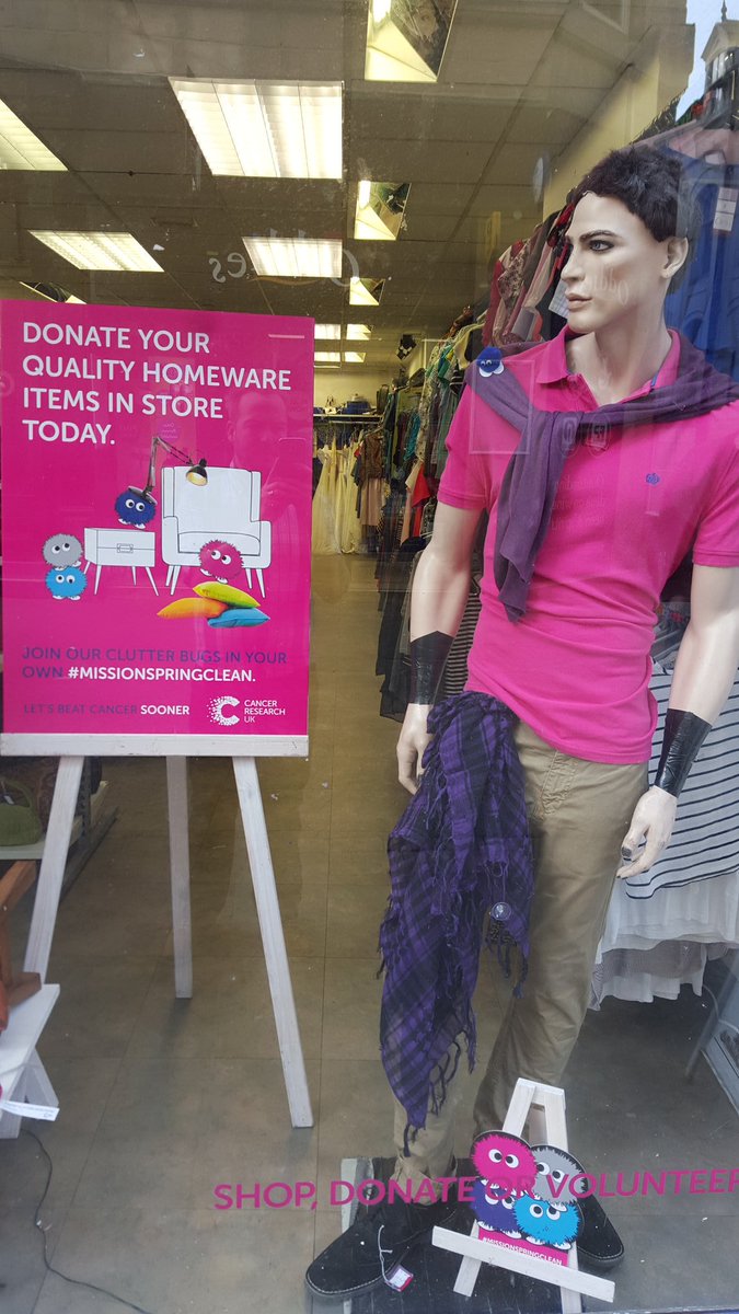CRUKWhitby's tweet photo. Join the #clutterbugs and go on a #MissionSpringClean. We need your home wares @CRUKShops @sharonp7217 @JeanetteMenzies @ByardJulie https://t.co/udKgMdzOQX