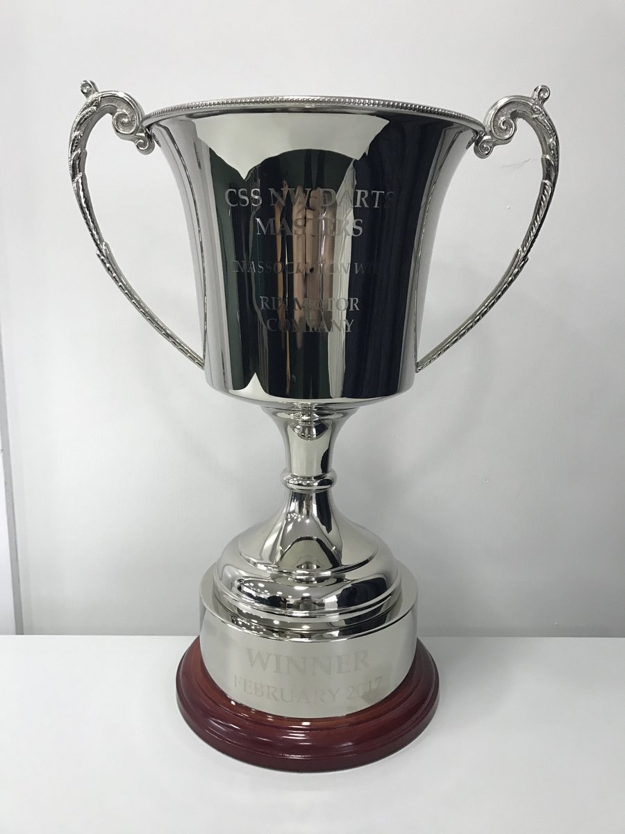 RixMotorCompany's tweet photo. Here is the trophy for the CSS North West Masters Darts competition on Friday, 24 Feb 2017 @FrodshamFest @OfficialPDC
#darts #CSS #teamando https://t.co/RlJEv449lE