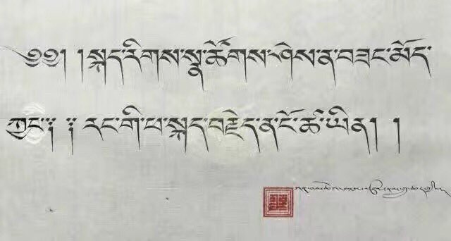 "It's good to know many languages, but it's a shame to forget your own father tongue." - more Tibetan calligraphy on #IMLD