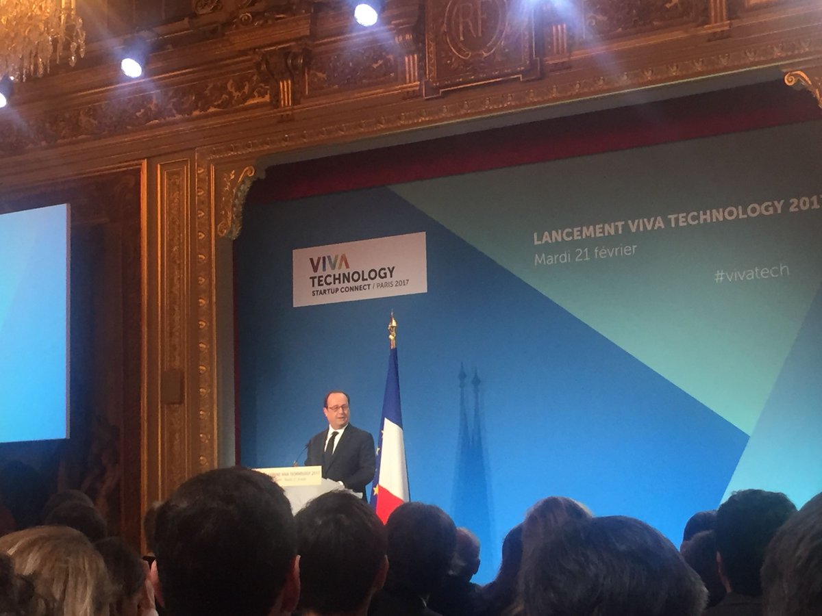 gootfr's tweet photo. En direct de l' @Elysee pour le lancement de la 2de édition @vivatechnologyparis, le rdv mondial de l'innovation ! #vivatech @fhollande https://t.co/mxUjjBKrp4