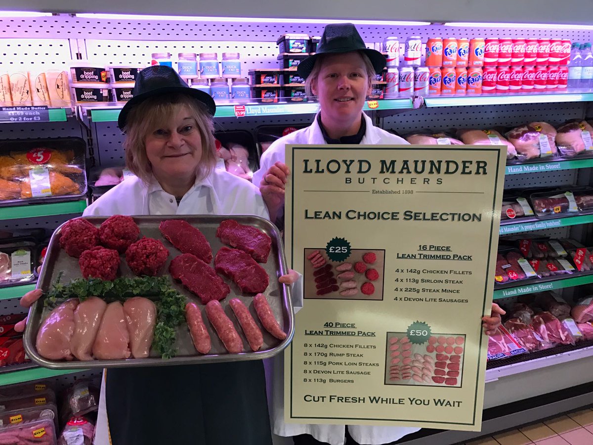 LloydMaunder's tweet photo. Here is Nicky and Kim in #Exeter with the new #LeanChoice pack!
#Lean #LeanMeat #Healthy #ShopLocal #Butcher #Deli #SidwellStreet https://t.co/6rEeO24xBc