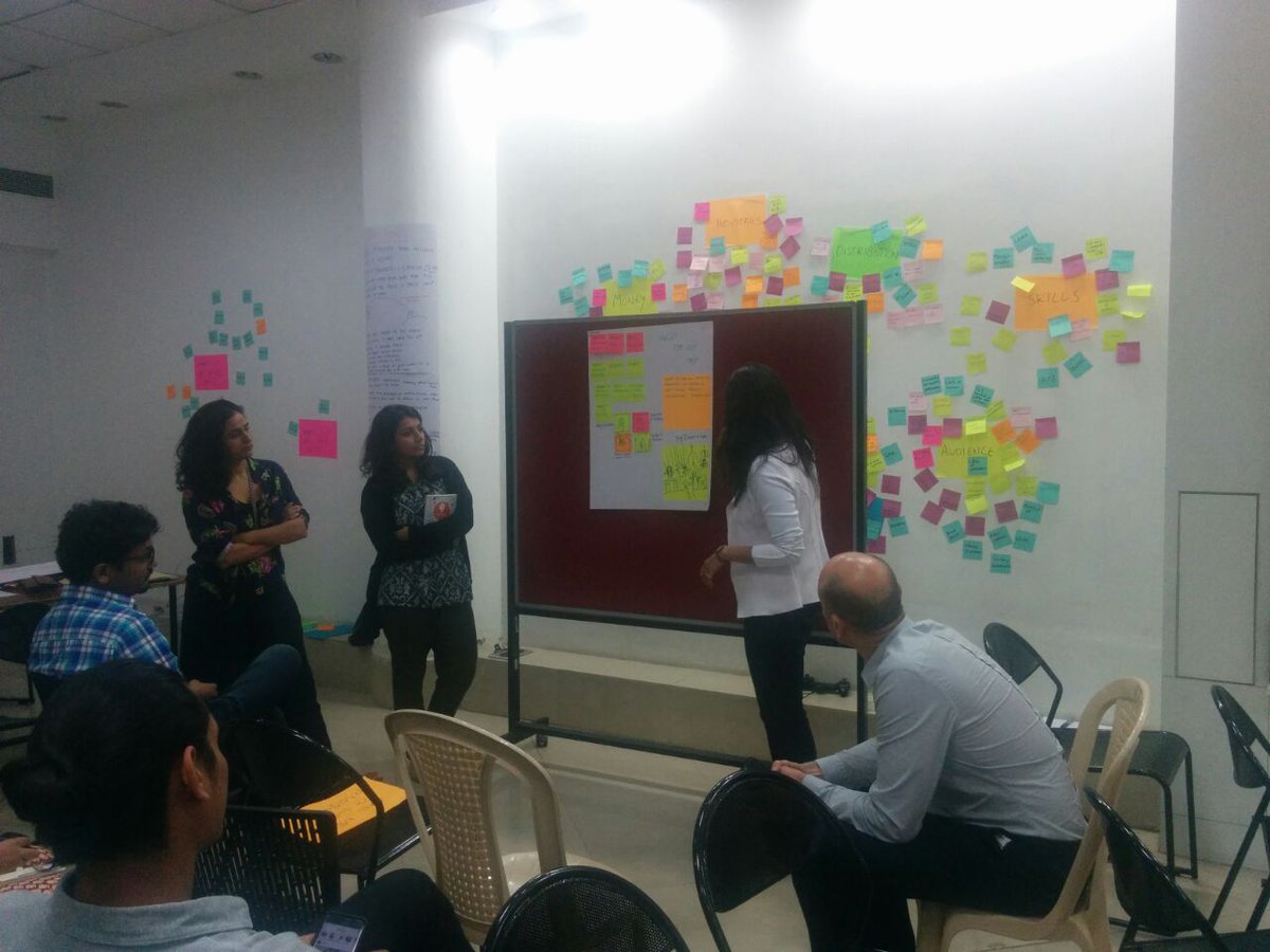 theindiagdc's tweet photo. #Ideation #brainstorming on using #VR to talk about early marriage as a #SocialIssue, at #VRGuildIndia with @unboxfestival & @helloQS. https://t.co/pjL5LfWrEe