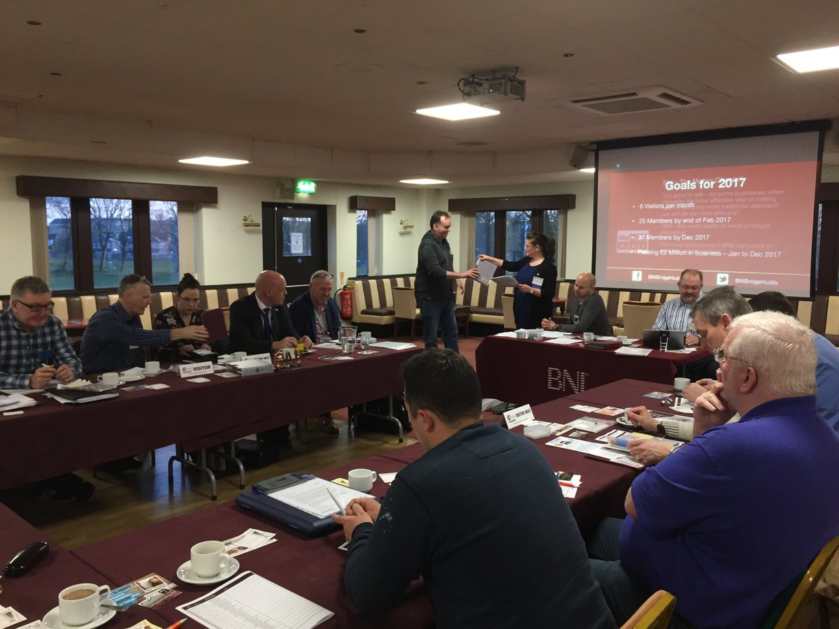 BNIBridgeHudds's tweet photo. A warm welcome to Pete from @MomentumSalesSS who was officially signed in as our newest member today! Let's get those 121s booked with him! https://t.co/yios2pJLSY