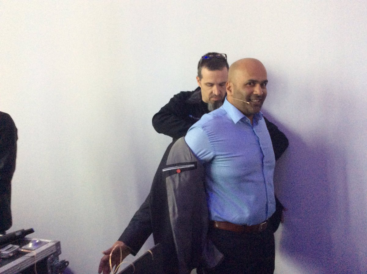 asttwitt's tweet image. Getting ready for the presentation @ManojGeorgePB @MarcHirtz. #doxnet has again a full audience. Good luck to all speakers :). #hid17